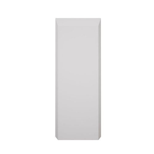 2 1/2"W x 6 1/2"H x 1 1/8"P Americraft Solid Paint Grade Wood Smooth Plinth Block with Beveled Edge, Primed Pine