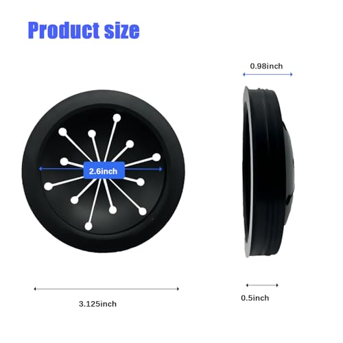 Dueecasebit 1+1 Pack 3-1/8 Inch Garbage Disposal Splash Guard & Sink Stopper