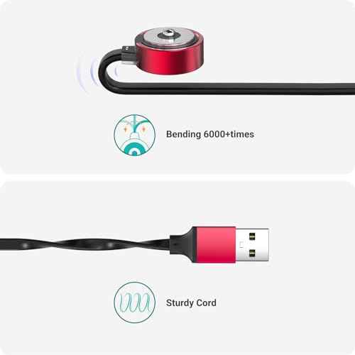 TUSITA Magnetic Charger Cable MagDock Compatible with NEBO Torchy 2K,Swyvel Flashlight - 1M