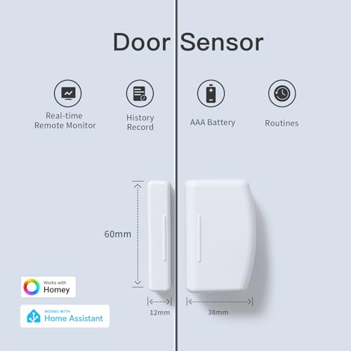 ThirdReality Zigbee Contact Sensor - Door & Window Monitor, Home Automation, Hub Required, Version: Door Sensor