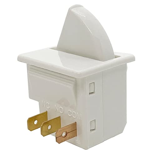 Refrigerator Door Light Switch 3-Pin Momentary 2pcs for Whirlpool GE Kenmore