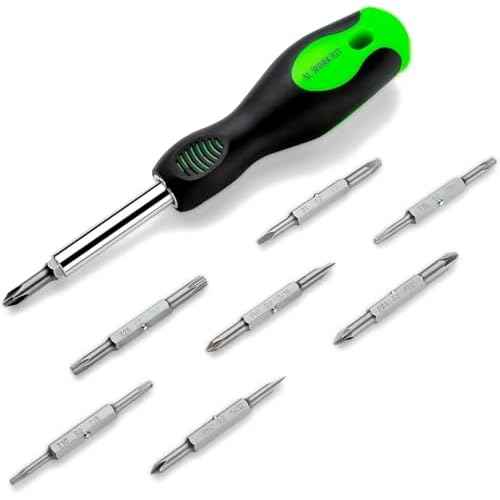 16-in-1 Multi-bit Screwdriver Set Tool All in One, Portable Multi-Purpose Screwdriver, Slotted/Philips/Pozi/Torx/Square,Nut Driver
