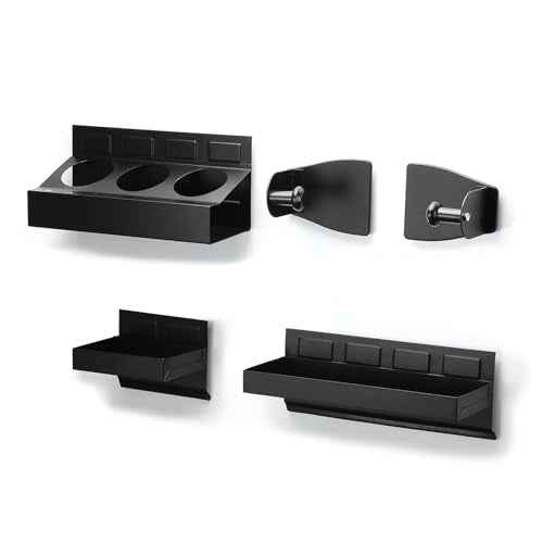 Mayouko Magnetic Toolbox Shelf, Tray and Holder, 4-Piece Magnetic Toolbox Tray Set Tool Box Cabinet Side Shelf Storage, Workshop