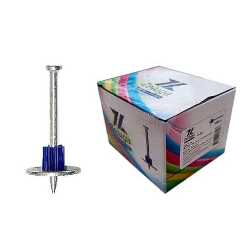 13-495 Powder Actuated Fasteners 2-1/2", Drive Pin with 1'' Washer .300'' Head .145'' Shank Diameter, 100 Per Box