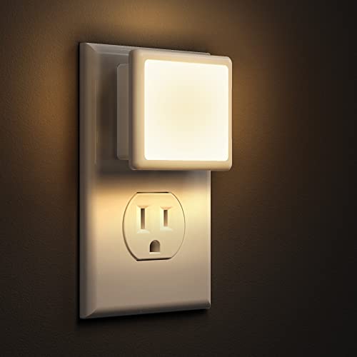 LOHAS LED Night Lights 2-Pack 3000K Soft White Wall Plug-in Auto On/Off