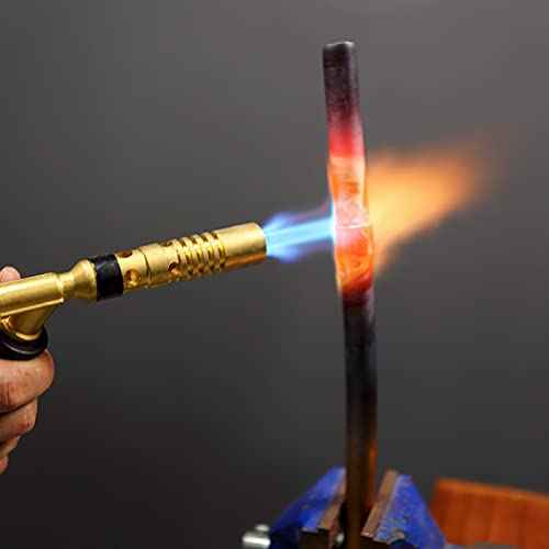 BLUEFIRE MRAS-8210 Super Jumbo Turbo Flame Propane Gas Welding Torch with 5' Hose Fuel by MAPP MAP Pro Propane Great High Intensity Nozzle Head for Soldering Brazing Large Dia Copper Pipe