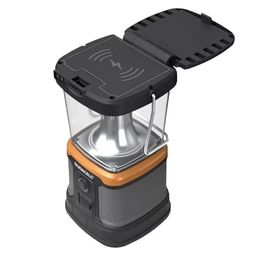 Duracell Rechargeable 3000 Lumens Lantern with Solar, USB & Qi Charging