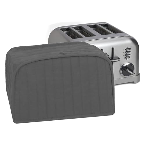 Ritz Quilted 4-Slice Toaster Cover, Dust Protection, Black