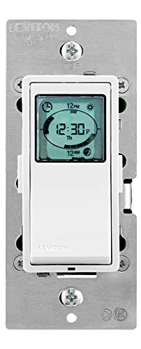 Leviton VPT24-1PZ Programmable Astronomical Timer Switch 1 Pack, Neutral Required