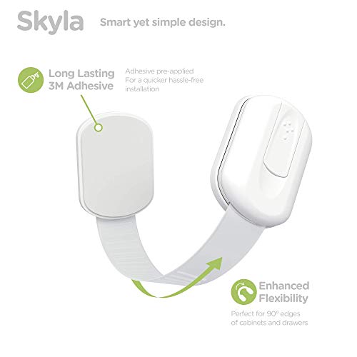 Skyla Homes White Cabinet Strap Locks 8 Pack Child Safety Locks for Baby Proofing