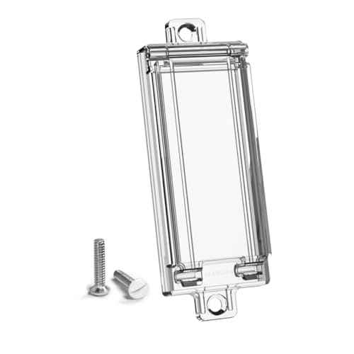 Light Switch Guard, ILIVABLE Child Proof Rocker Switch Plate Cover Prevents Kids or Accidental Turned On/Off Switch While Allowing Access (Clear, 1 Pack)