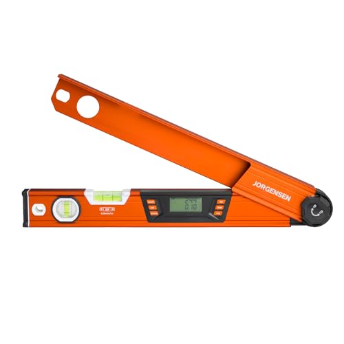 Jorgensen Digital Angle Finder Protractor & Level with Battery Included