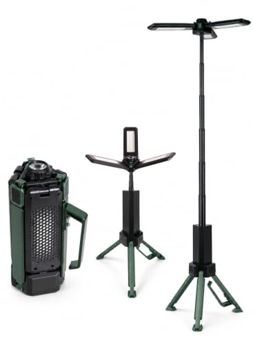 CuLiDing Telescopic Camping Light 2500 Lumen Rechargeable 15000mAh Green