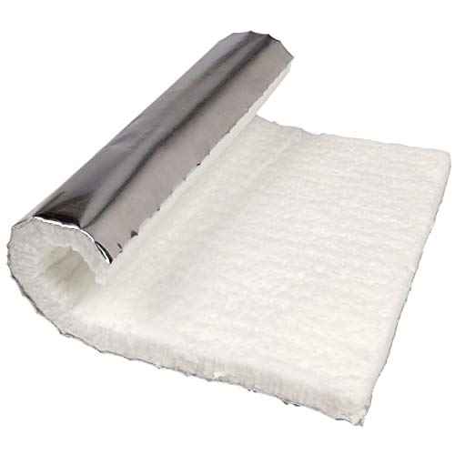 Lynn Manufacturing Flame Guard, 2100F Ceramic Fiber Alternative Blanket with Heavy Foil ? 12¡± x 10¡± x ¨ö¡±, 9351