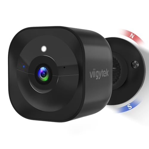 Security Cameras Wireless Outdoor, WiFi 2K Battery Powered Security Camera, AI Motion Detection, Color Night Vision, 2-Way Talk, Waterproof, Compatible with Alexa (Black)