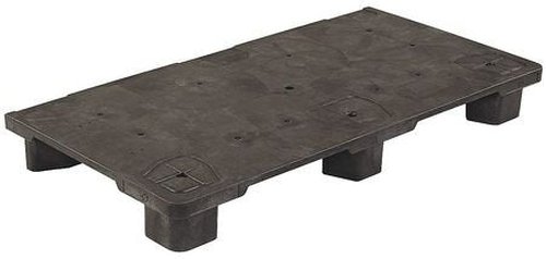 JNAB Pallet, 48 in. L x 24 in. H, Black, Stackable, 4-Way, Dynamic Load Capacity 2000 lb., Static Load Capacity 15,000 lb.