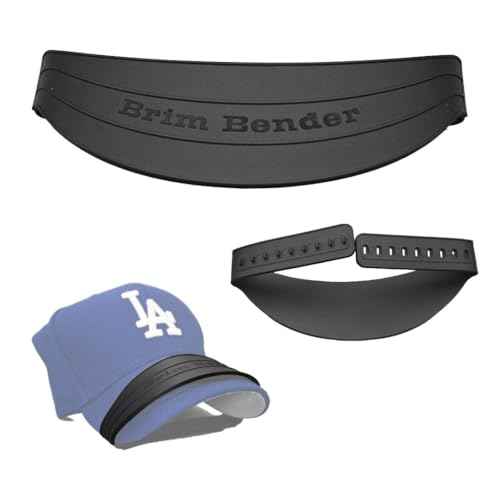 Hat Brim Bender -(1 PC) Hat Bill Bender Easy Snap-on Curving Band - Perfect Multiple Size Shaper Design - Black One Size Fits All - Plastic Reusable Shaping Bands