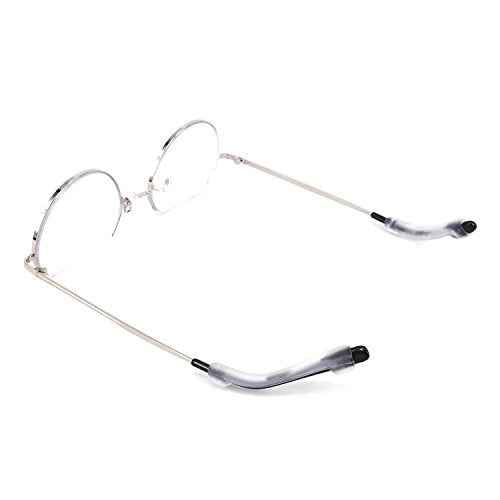 YR Soft Silicone Eyeglasses Temple Tips Sleeve Retainer, Anti-Slip Elastic Comfort Glasses Retainers for Spectacle Sunglasses Reading Glasses Eyewear, 5 Pairs -Clear