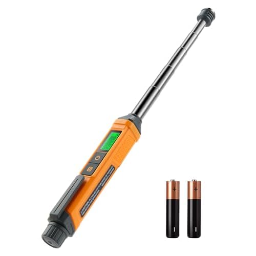 Natural Gas Detector, TopTes PT299 Gas Leak Detector with Extendable Rod, Portable Propane Sniffer for Detecting Combustible Leaks Like Methane & Butane for Home, RV (Includes Battery x2) - Orange