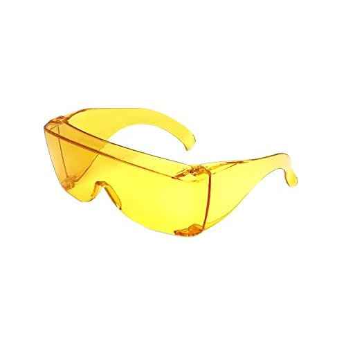 Calabria 3000 Large Square FitOver Safety Glasses with 100% UV Protection Yellow