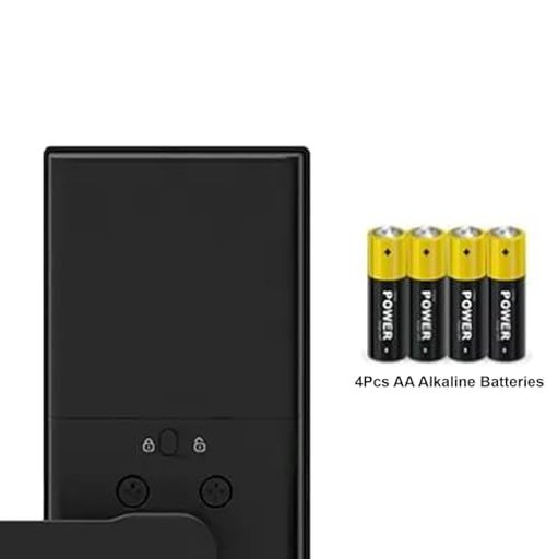 Keyless Smart Door Lock with Biometric Fingerprint, Passcode, IC Card & Key Unlock | Wi-Fi Remote Access via Tuya App | Weatherproof Design, Easy DIY Installation for Ultimate Smart Home Security