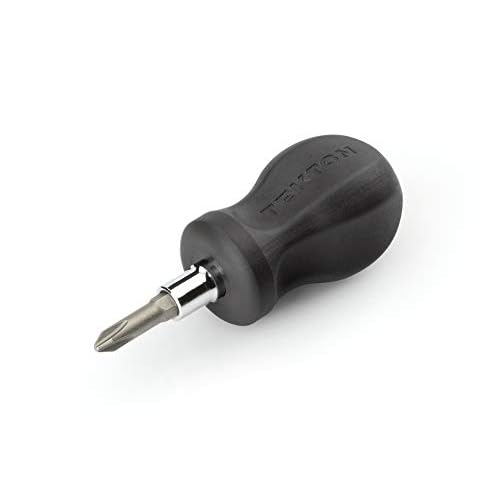 TEKTON 3-in-1 Stubby Phillips/Slotted Multi-Bit Driver (#2 x 1/4 in., Black) | DMT13002
