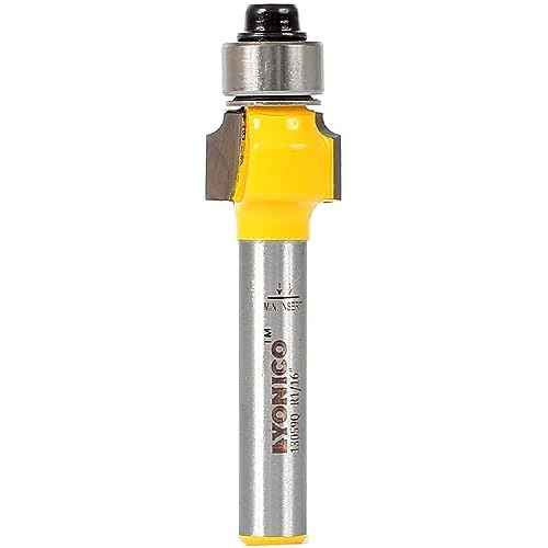 YONICO Roundover Router Bits Edge Forming 1/16-Inch Radius 1/4-Inch Shank 13059q