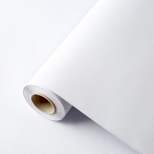 Dimcol White Peel and Stick Contact Paper for Cabinets 15.7" x 118" Matte White