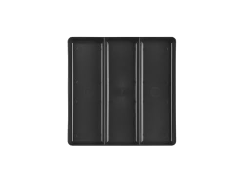 TEKTON 3-Compartment Organizer Tray, Black, 3.4 x 10.3 in, 1.5 in H