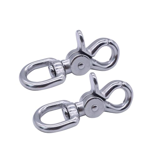 Frclona 5PCS Heavy Duty Stainless Steel Lobster Clasp Trigger Snap Hooks for Bags & Pet Leashes