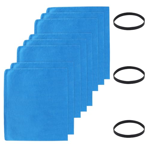 Shop Vac Filter Bags for Stanley 1 2 3 4 5 6 gallon Wet/Dry Vacuum SL18129,SL18116P, SL18115P, SL18115, SL18130, SL18116, Part# 25-1217 with 3 Retaining Bands (8 Pack)