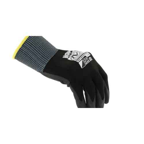 Mechanix Wear SpeedKnit Utility Work Gloves - Coated-Knit Work Gloves - Abrasion Resistant - Oil-Resistant Micro Foam Grip - Machine Washable - Black - Large/X-Large