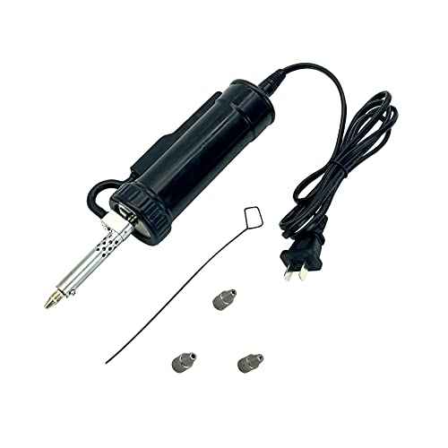 HighTop Automatic Desoldering Pump Vacuum Solder Sucker Tool Portable AC110V 30W Electric Desoldering Gun Repair Solder Removal Tool Solder Sucker Iron Tin for DIY with 3 Soldering Suction Tips