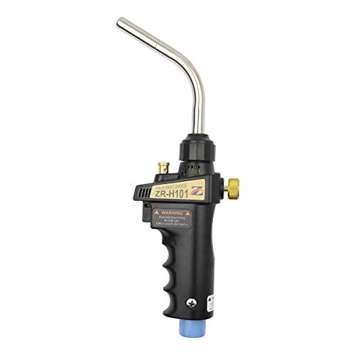 Zero Turbo Torch ZR-H101 Propane Torch Head, High Intensity Trigger Start Torch for Propane, MAPP, MAP-PRO, for Soldering, Welding, HVAC & DIY£¨CE,CSA Certified)