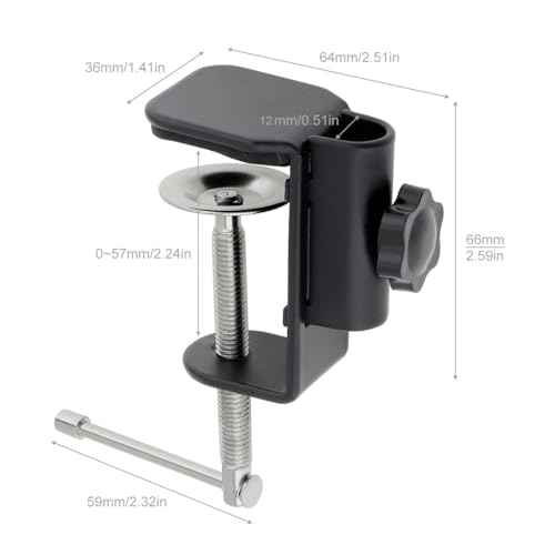 OriGlam Quick-Grip C Clamp, C-Clamp, Versatile Clamp, Desk Light Clamp Mount Holder Bracket For Desktop Mount Holder LCD Monitor Flash Desk (White)