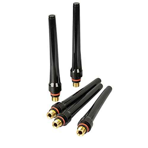 5Pcs TIG Welding 57Y02 Long Back Cap for TIG Welding Torch wp 17 18 26 Series Tig ConsumablesWelding Soldering Supplies
