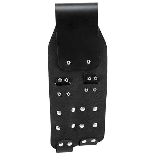 Klein Tools 5118RT Lineman's Pouch, Leather Tool Holder for Pliers and Folding Rule with Tunnel Connection