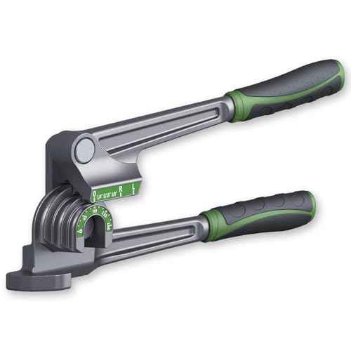 Tube Bender 180¡Æ, 1/4", 5/16", 3/8" (6/8/10mm) O.D. Pipe Bender, 3 in 1 Tubing Bender, Brake Line Bender for Air Conditioning Refrigeration Repair, HVAC Tools