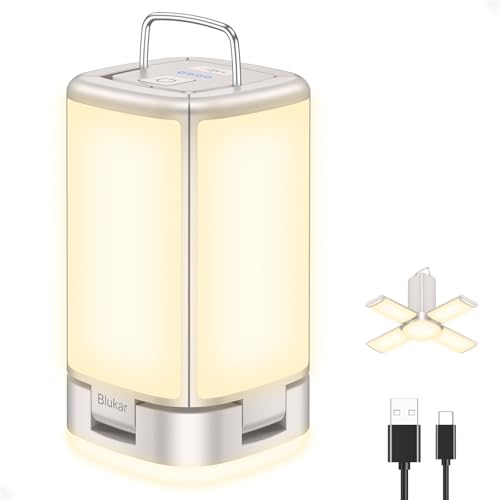 Blukar Rechargeable LED Camping Lantern 116 LEDs Warm Gray 7 Modes Portable Light