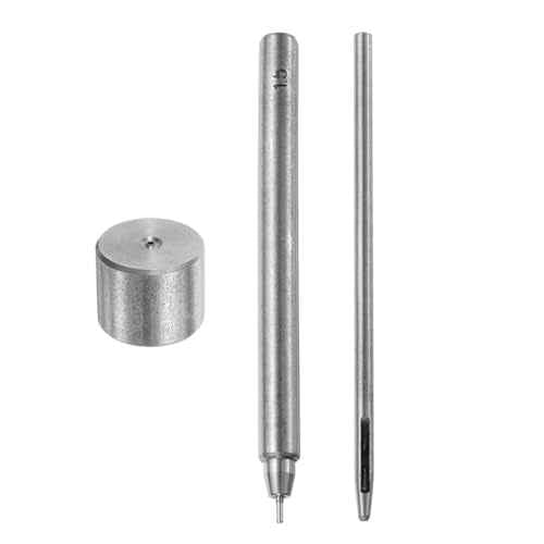 uxcell Eyelet Hole Punch Die Tool, 1.5mm Grommet Setter Hollow Punch for Leather Craft Clothing Handbag Fabric Curtain Setter