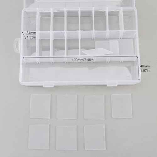 OriGlam 24 Compartment Electronic Component Storage Box Case, SMD SMT Case, Electronic Boxes