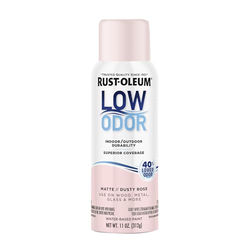 Rust-Oleum Low Odor Premium Matte Dusty Rose Spray Paint - 11oz, Water-Based