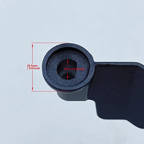 Vornetil 2 Pcs Bread Maker Paddle Black Non-Stick Stainless Steel Kneading Blade Replacement