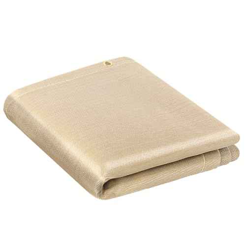 ARCCAPTAIN Welding Blanket 4x6ft, Heavy Duty Fiberglass 1022 ¡ÆF Heat Resistant Fabric Welding Blankets Fireproof 850GSM Thickened, Thermal Resistant Insulation Welding Curtain for Grill, Smoker