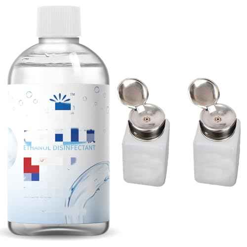 2 Pcs Liquid Push Alcohol Dispenser Solder Flux Bottle Cleaner Push Down Pump Dispenser for Acetone Cleanser Polish Remover, 200ml