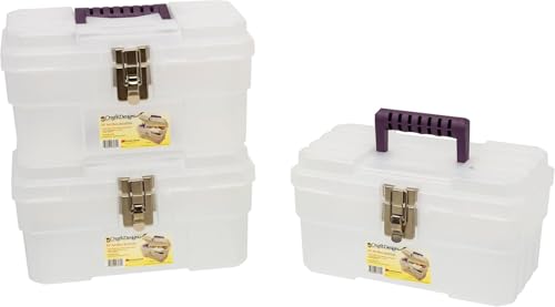Akro-Mils 14-Inch ProBox Plastic Toolbox with Removable Tray, Steel Latch & Padlock Eye - 14 x 8 x 8 in, Made in USA (1-Pack)