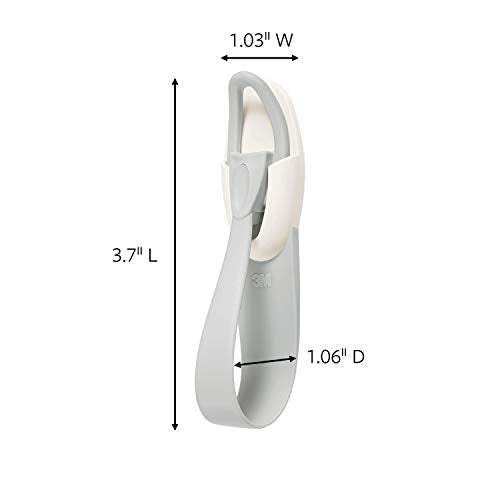 Command Cord Bundlers - Damage-Free Cable Organizer, 6 Gray Bundlers with Strips