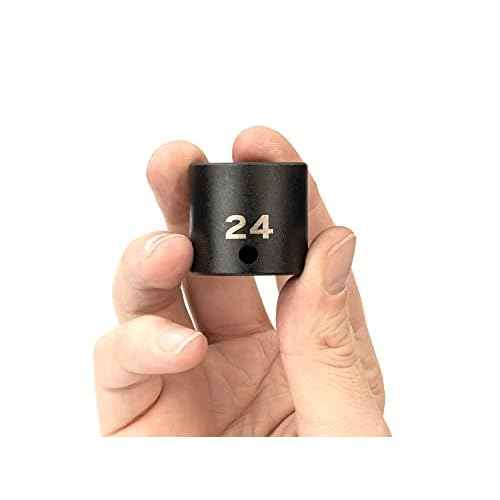 TEKTON 3/8 Inch Drive x 24 mm 6-Point Impact Socket | SID12124