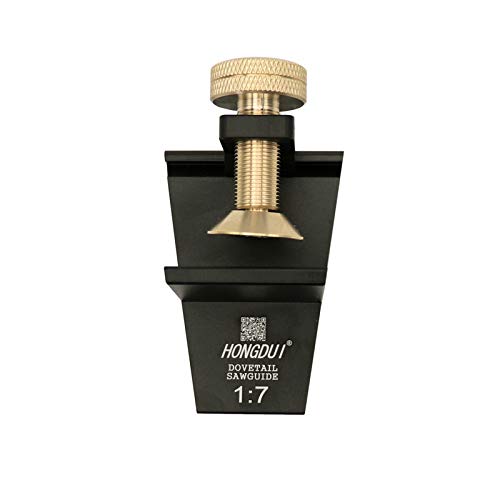 VIGAN 1:7 Dovetail Saw Guide Rail - Aluminum & Brass, Right Angle Gauge