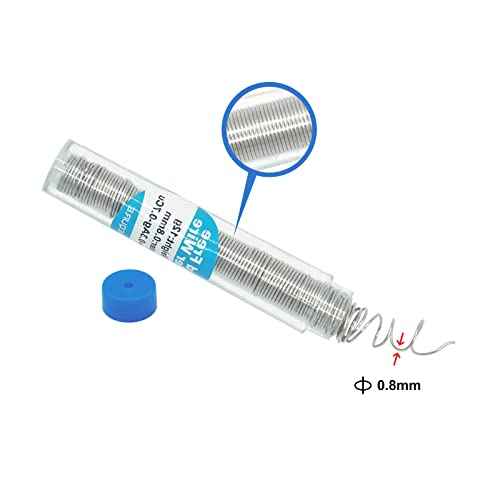 Rosin Core Solder, Lead-Free Solder Flux Wire, Diameter 0.8mm, 20g Portable Tin Solder for Electrical Soldering, Circuit boards, DIY, Welding Work - 2PCS